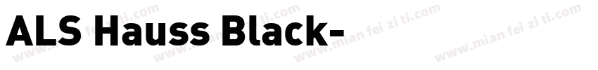 ALS Hauss Black字体转换